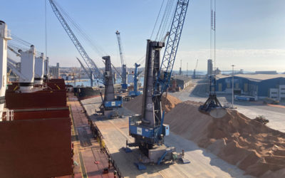 BERGÉ gestionará un millón de toneladas de zahorra para la construcción desde el Puerto de Tarragona con destino a Estados Unidos