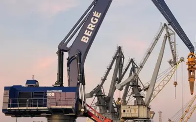 New cranes introduced in 2025 have cut fuel consumption by 26% and emissions by 25%